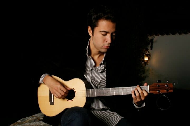 Photo of OneBeat fellow and Cuatro player, Edward Ramirez
